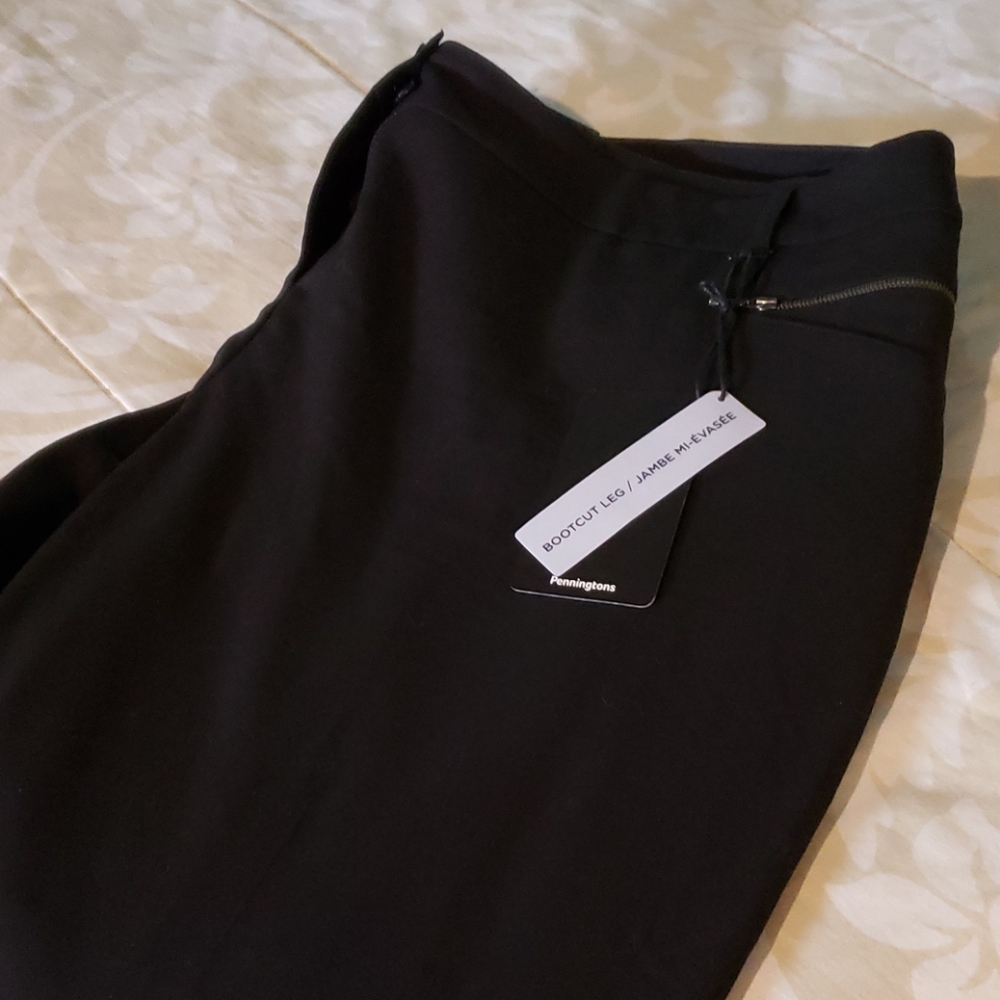 Bootcut leg black pants
